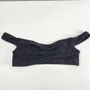 NWT L*Space Black Knit "Ziggy" Crop Top - Size S, Casual, Minimalist, Coastal